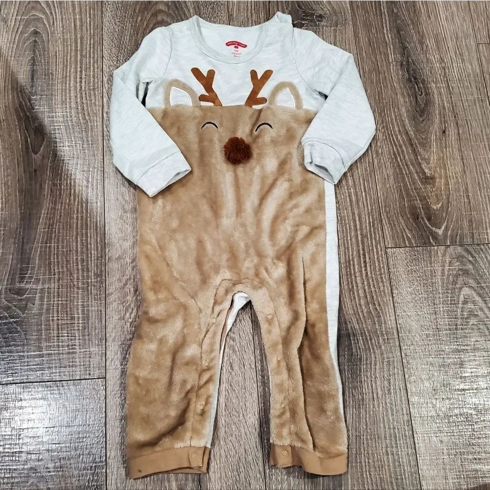Baby Christmas Onesie Size 24M Adorable Reindeer Baby Onesie
